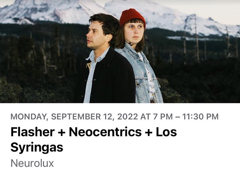 neocentrics's tweet photo. OOOOHHH YEAHHH BABY

@neurolux SEPTEMBER 12TH

OPENING FOR @ffflasher WITH DA HOMIES IN @los_syringas 

gunna b a fun one 🌋🗿🧙‍♂️ see ya there!

#neocentrics #neurolux #flasher #lossyringas https://t.co/Oh1LONEnr9