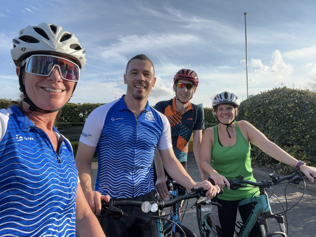 It’s #CycleSeptember with @LovetoRide_ & the @ActiveLincs team have been out after work for a spin in the lovely Lincs countryside. Who else is taking part? #letsmove