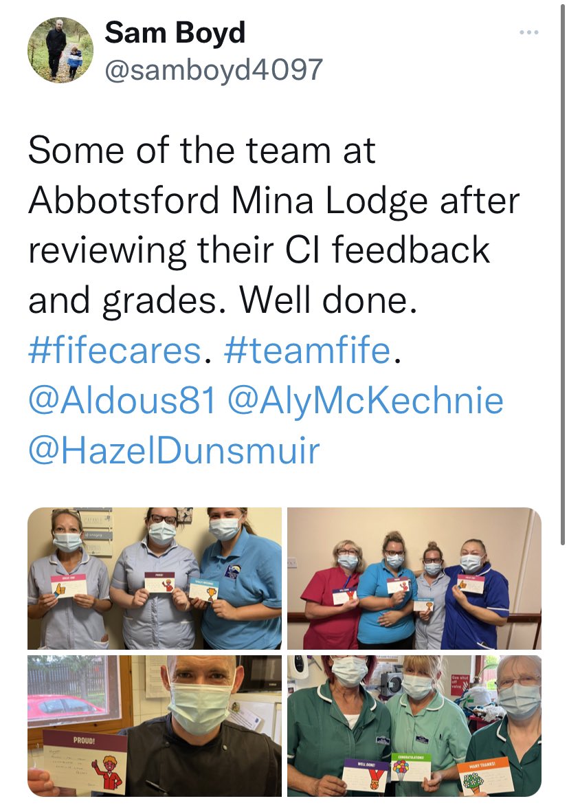 AlyMcKechnie's tweet photo. Love seeing the #kudoscards from @Management30 being used across the organisation #jobswelldone #qualityimprovement. Part of our mission to ensure staff feel #valued we introduced these cards to #reward& #recognise great work & staff #excellence. https://t.co/9SP1MgqnbB
