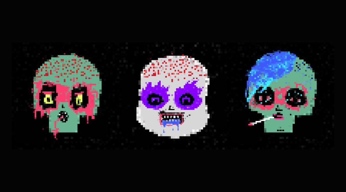 NFT giveaway!! my good friend <a href="/hyschpepe/">PePe SB</a> has given me 3 <a href="/MoonsterzGang/">Moonsterz</a> Grifter derivatives to giveaway. like, follow and re tweet for a chance to win one of these 3 little doom juice slurping degenerates. Open for 48 hours.