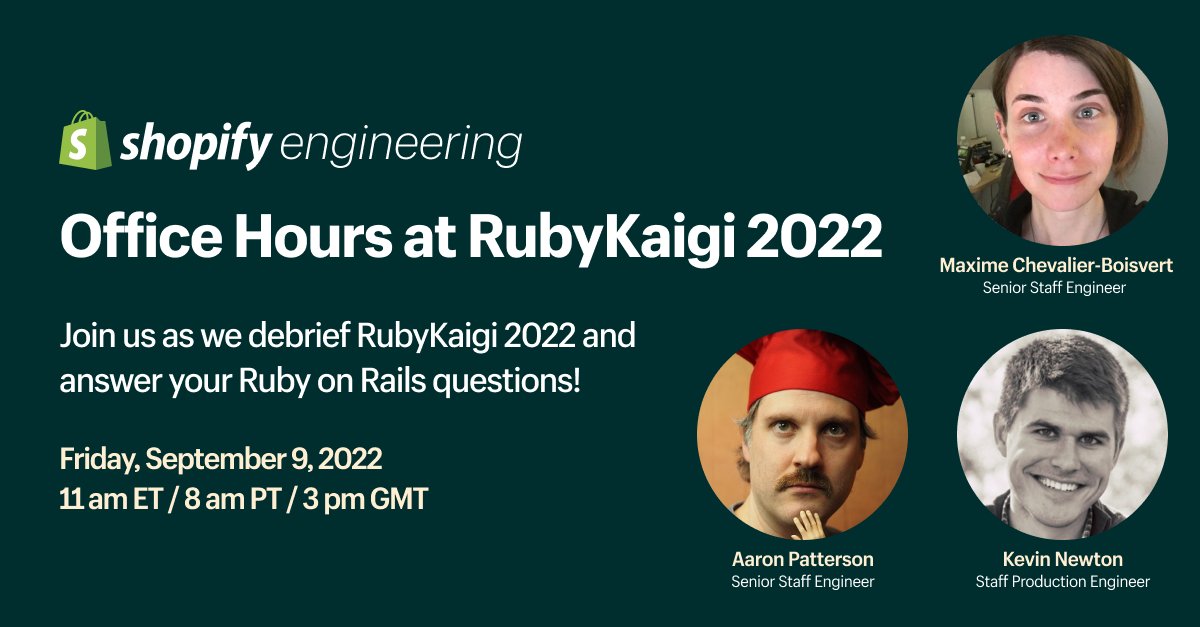 Shopify Office Hours at RubyKaigi 2022