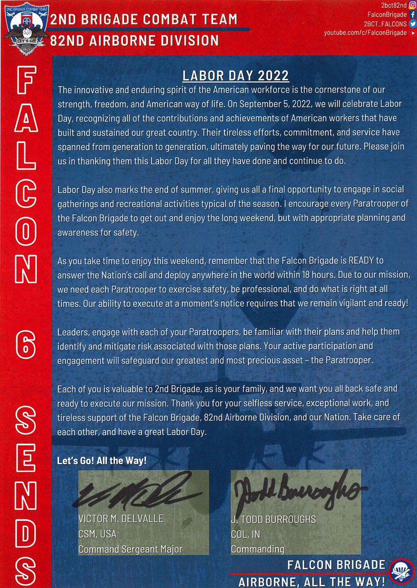 2nd Brigade, 82nd Airborne Division tweet media