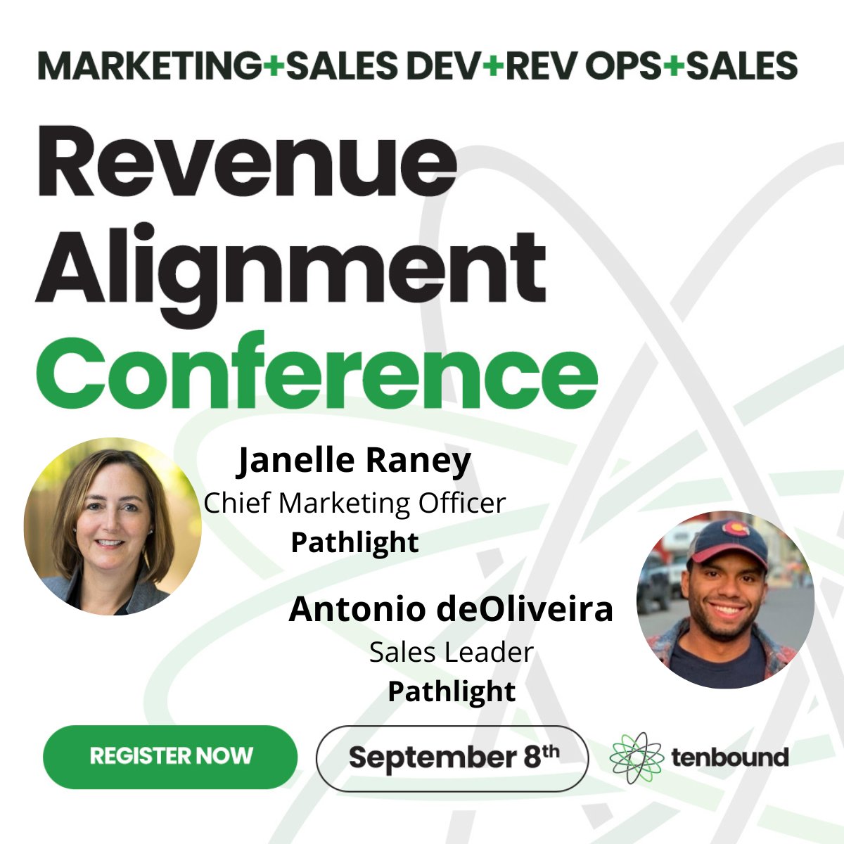 echoai's tweet photo. Pathlight is going to be at @Tenbound's Sales Development Conference next week, Sept. 8!
Register here: https://t.co/3bw7gmctBt
#salesdevelopment #salesdevelopmentconference #b2bsales #sales #sdr #revops #salesops #marketingops #revenuealignment #tenbound https://t.co/nkZHopPVX9