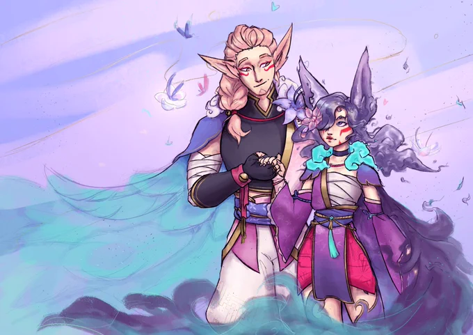 owoHappy Birthday  o/(Overdue fanart of Torti's lovely Spirit Blossom fanskin concepts) 