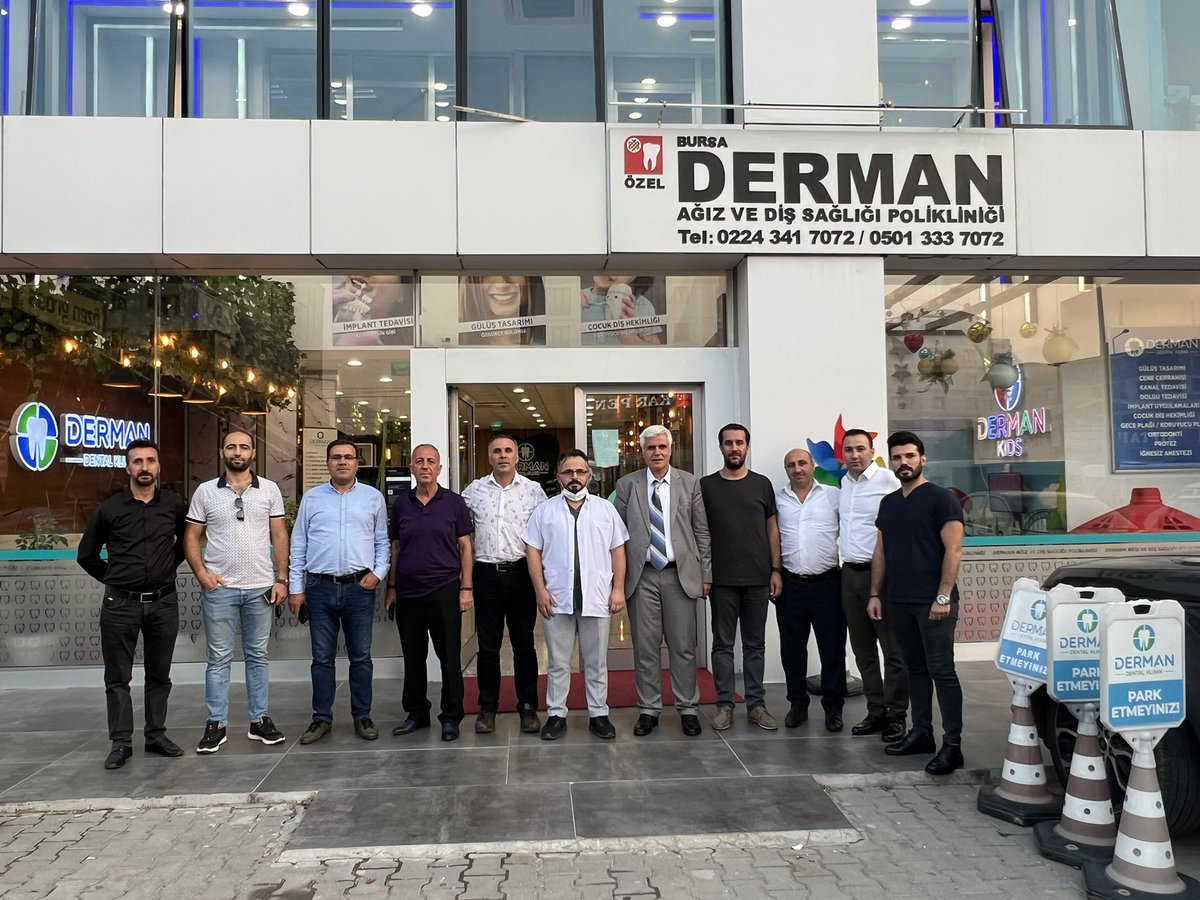 MusderBursa's tweet photo. Bursa Muş Der Yönetim Kurulu Üyemiz DERMAN DİŞ POLİKLİĞİNİ Sahibi Murat SAÇI Ziyarette Bulunduk. misafirperverliğinden Dolayı Yol Arkadaşımıza Teşekkür Eder İş Hayatında Başarılar Dileriz.. https://t.co/ckloHSEvTs