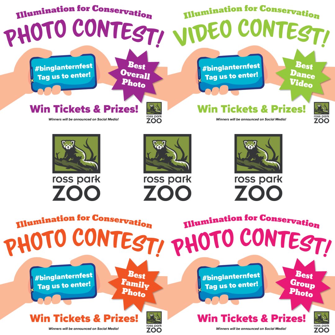 We are having a photo and video contest! 📱

When you visit Ross Park Zoo for Illumination for Conservation make sure to take pictures or videos with your favorite lanterns when you post to your favorite social media use the hashtag #Binghamtonlanternfest to enter to win prizes!