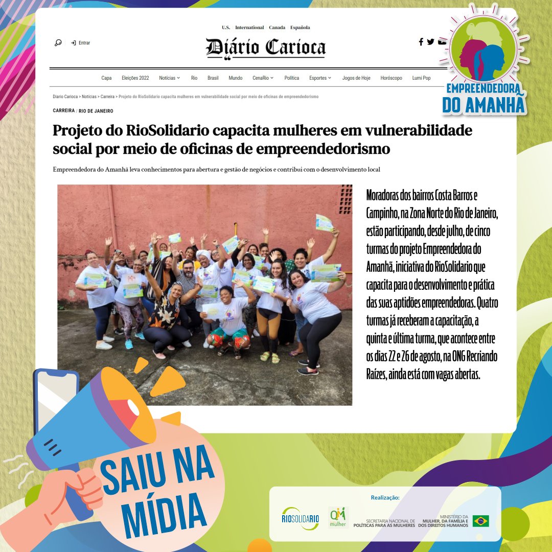 ORioSolidario's tweet photo. E esse #tbt não poderia faltar. 
https://t.co/bjcOvXLWhG

#empreendedoradoamanha #solidariedade #riosolidario https://t.co/ETPNRVACiN