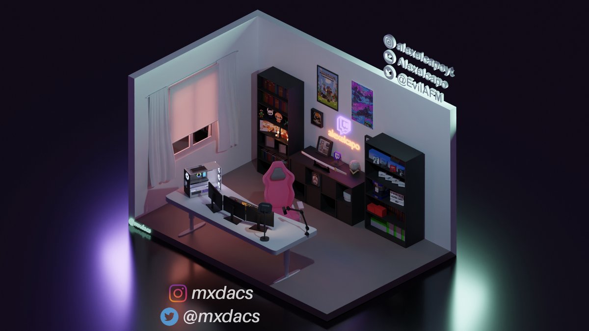 mxdacs's tweet photo. Recreación del Setup de @EvilAFM  #alexelcapo https://t.co/hXYW3RjSgD