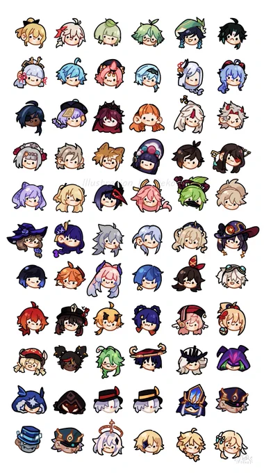 One of my goals is to make pins of this smol series, wich ones you would like to see as little pins? uwu 