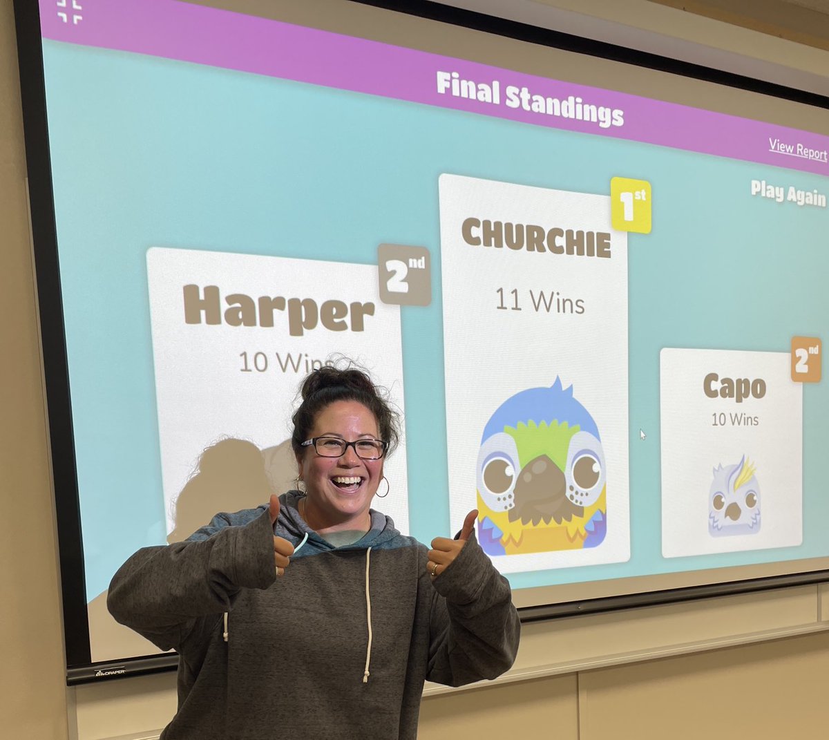 marybethmc12's tweet photo. Congratulations to Mrs. Church, our first Blooker winner of the year! #StPeterFamily #SaintPride https://t.co/mQd8iU9JKd