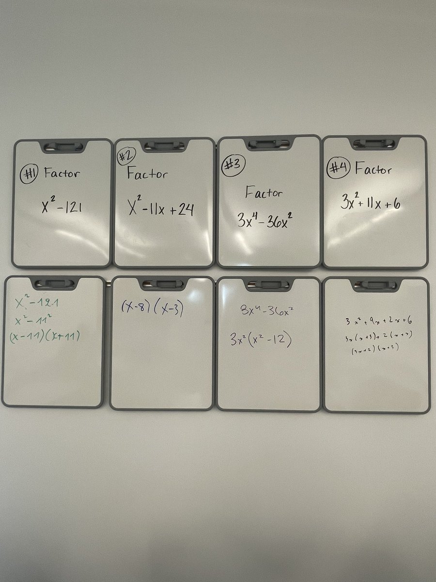 Loving these new whiteboard panels for student work in the math classrooms! #UMASDistheplacetobe