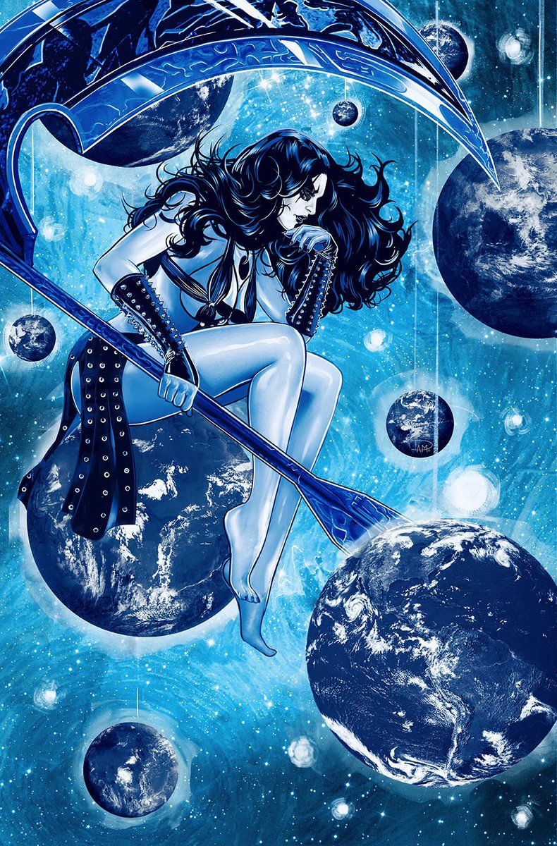 Danielofmaine's tweet photo. And the fourth of the "BLACK, WHITE & BLUE" series
My Cover for #LadyHel #4!
Published by @DynamiteComics
(e) @matt_idelson
cover art by me
(W) @erikburnham
(A) Zhengis Tasbolatov
https://t.co/fCCpNu1RMp https://t.co/PzlKoGgH5i