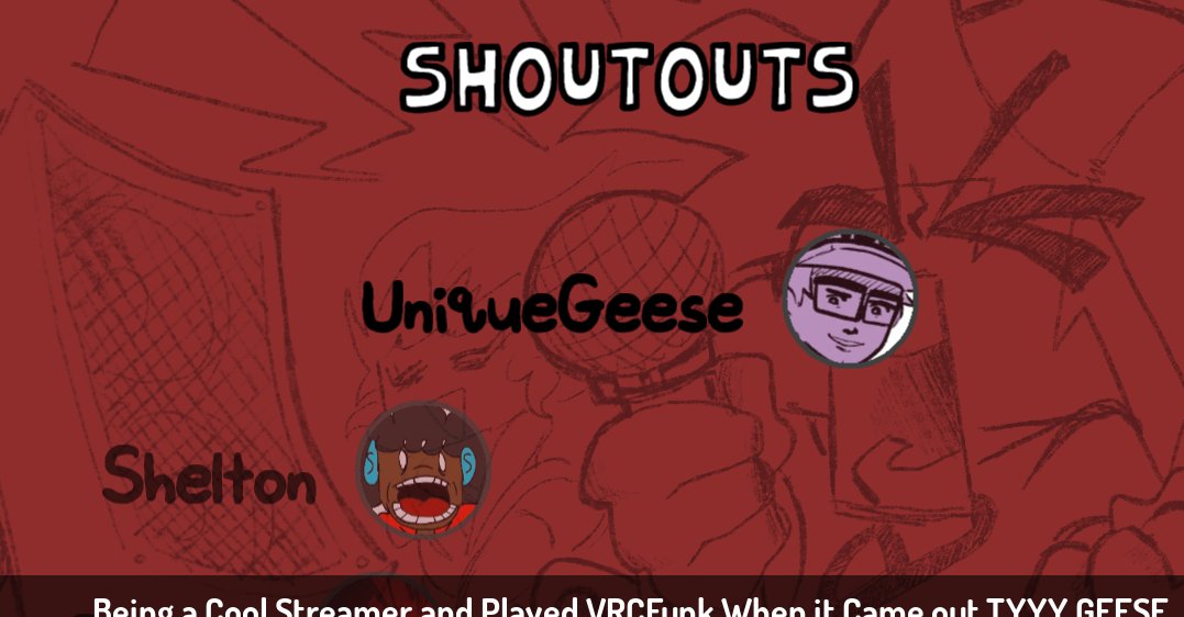 VRChatFunkin's tweet photo. VRChat Funkin' Credits Leak
Why Does Geese look like he is about to send Shelton to Brazil https://t.co/X6z0tzprTh