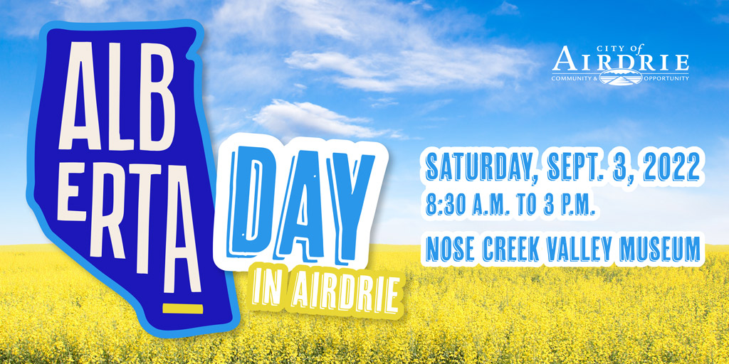 City of Airdrie on Twitter "Today is AlbertaDay and we're inviting