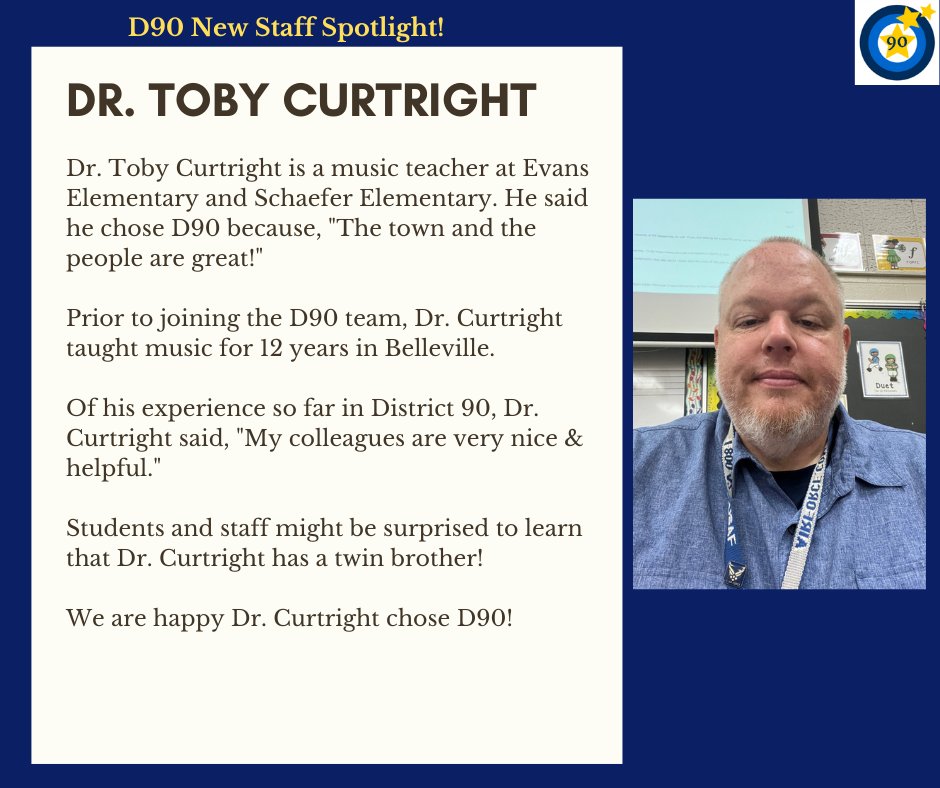 ofallon90's tweet photo. Help us welcome Dr. Curtright. We're glad he chose D90!
#IchoseD90
#ofd90
#WelcomeToOurHouse https://t.co/A3L935kyJF