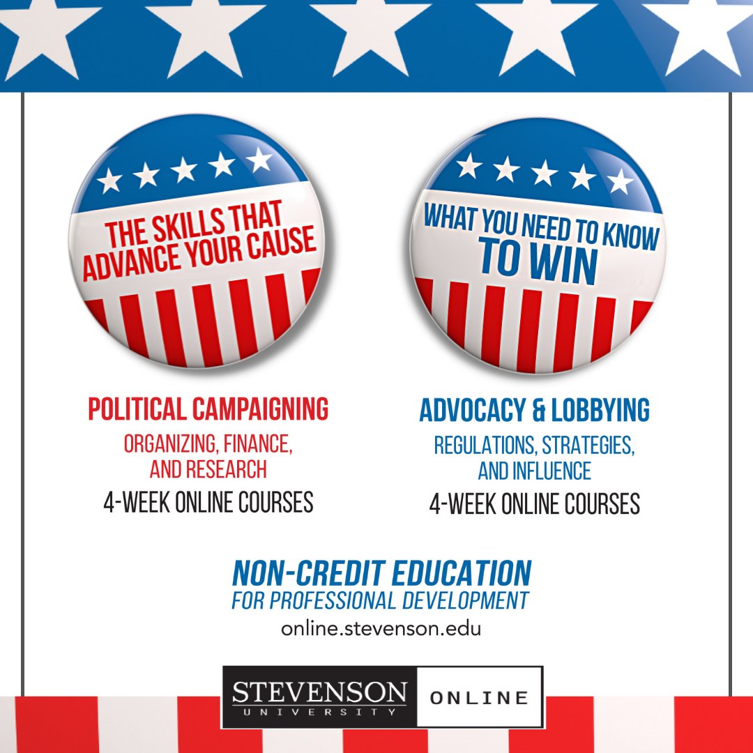 Learn Campaigning, Advocacy and Lobbying from the Experts! We're launching our non-credit education for professional development courses. No prerequisites and no application process. You just need to register. Our 1st session begins Oct. 3. Learn more: bit.ly/3Rx72uu