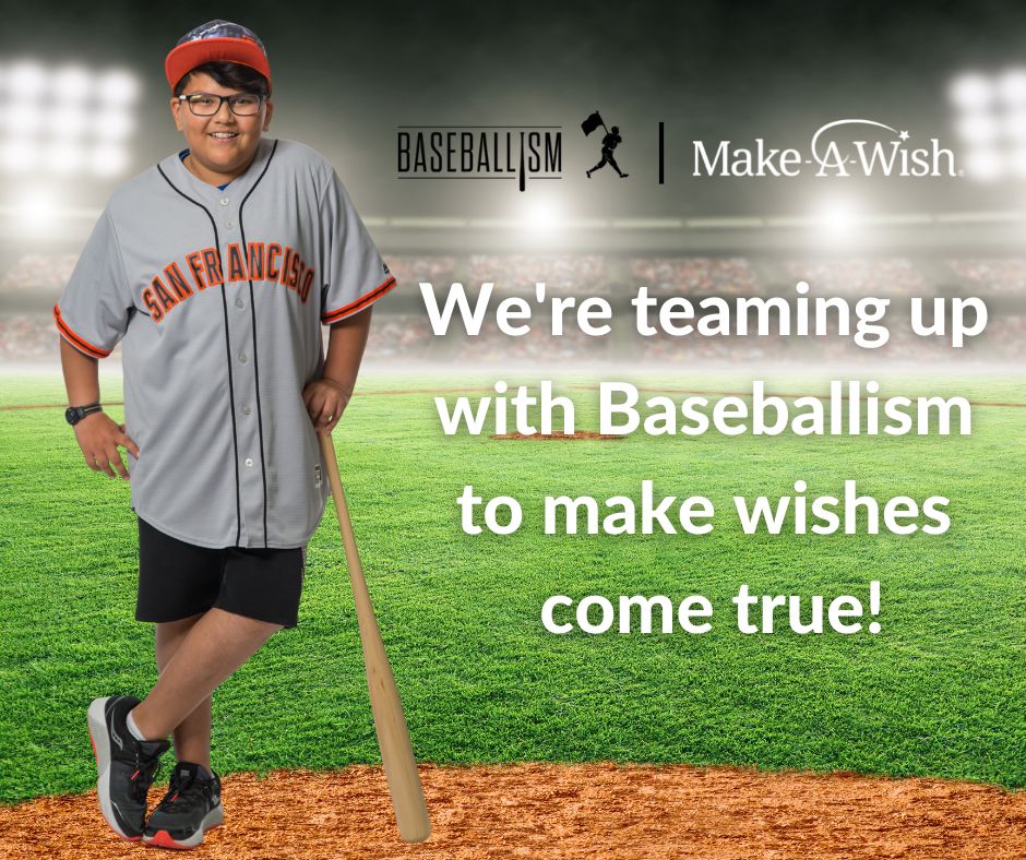 MakeAWishAZ's tweet photo. In honor of Childhood Cancer Awareness Month, @Baseballism is selling this limited edition Make-A-Wish sticker September 1-7 in stores only. 100% of sales will help make wishes come true in your community. 🎗️✨ 
Plus, 5% of all additional in-store sales supports Make-A-Wish. ⚾💙 https://t.co/CRoUUfrVmv