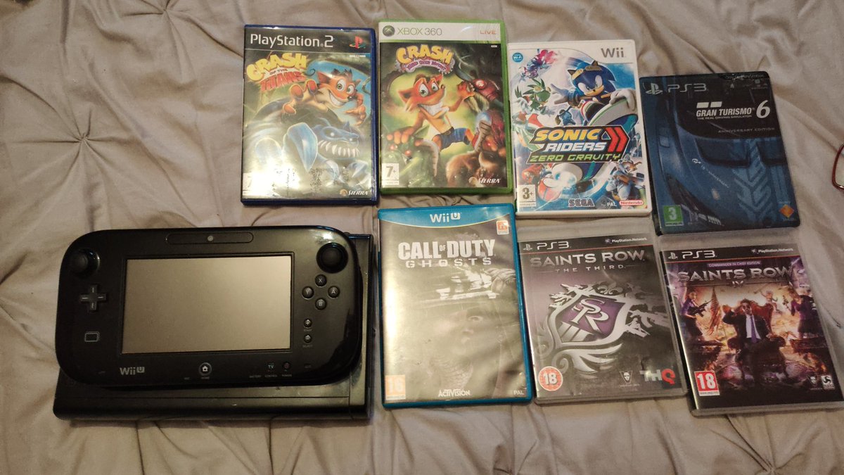W789Kyle's tweet photo. It's that time of week again... PAY DAY. New Pickups Who Dis? #GamersUnite #GamePickup #GameCollecting #WiiU #Xbox360 #PS3 #GranTurismo https://t.co/7RgRuuj868