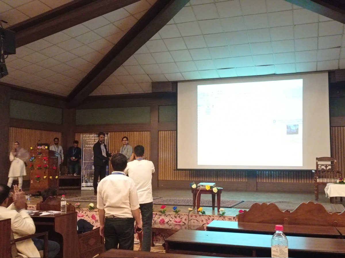 SuvarnaSujil's tweet photo. It was a pleasure to attend exciting talks by @Partha_Munshi @PratapVishnoi86 @anindita_iacs @FranEmmerling @PierMetra @Mubs0820 @Dr. Bhoje Gowde on the second day of 3rd International Conference on Crystal Engineering @3rdcefmckashmir
@cmallareddy @aijazpapers #Pahalgam https://t.co/OVsctPGDS1