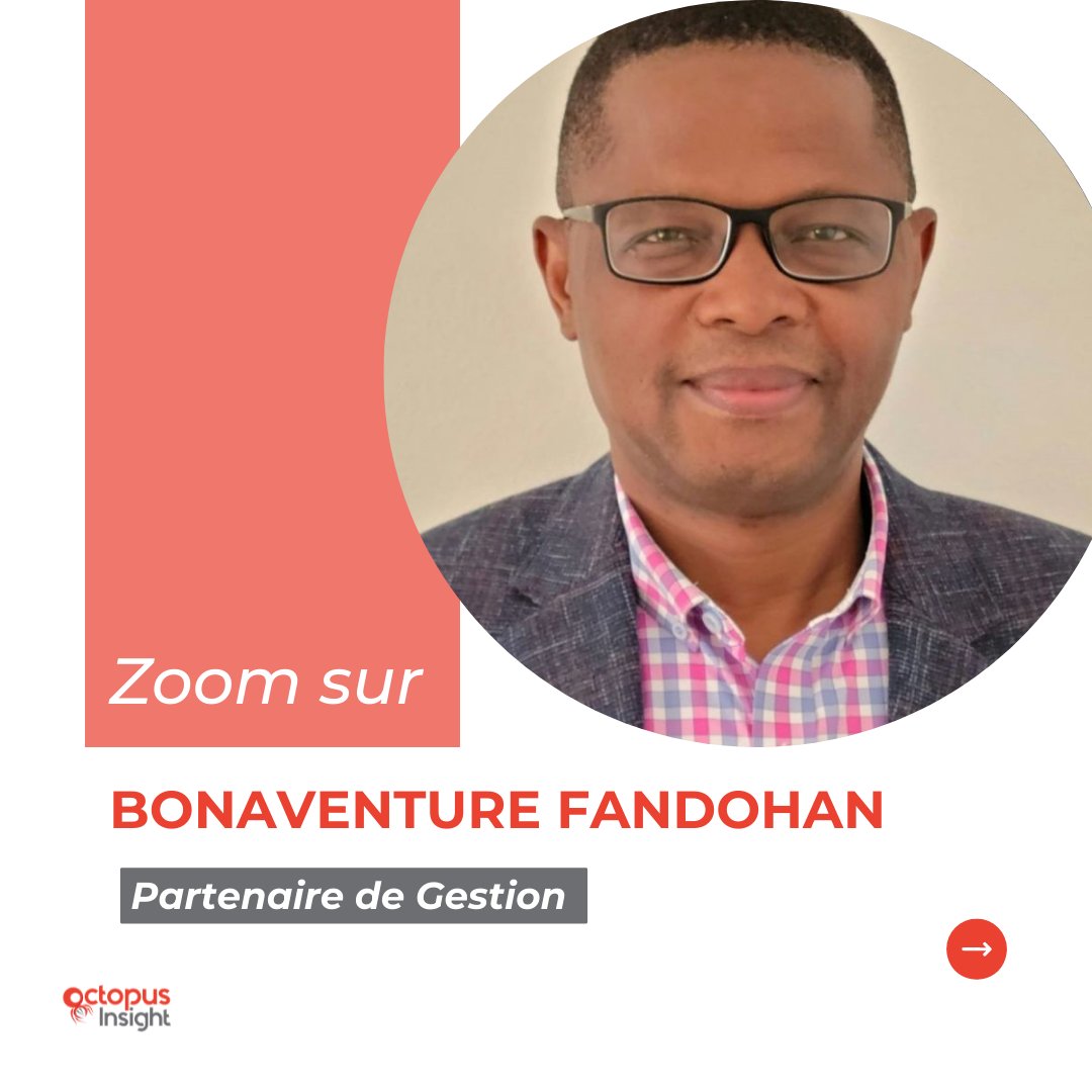 OctopusInsight's tweet photo. Octopus est avant tout une équipe 👫✅
Aujourd’hui, Zoom sur Bonaventure Fandohan 
Découvrez en un peu plus sur notre Partenaire de Gestion 👇🏽
#ourteam #ourteamprofile  #octupusinsight https://t.co/pGpAzrdrOW