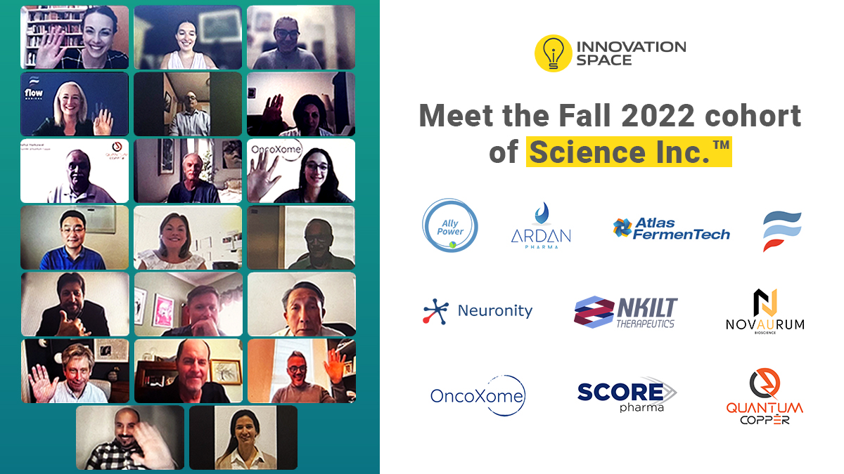 DE_Innovates's tweet photo. We're excited to welcome the next cohort of Science Inc.™, our virtual accelerator for #ScienceStartups:
@AllyPowerInc
Ardan Pharma
Atlas FermenTech
@GoFlowMedical
@NeuronityTX
NKILT Therapeutics
Novaurum Biosciences
OncoXome
Quantum Copper
Score Pharma
https://t.co/aM4t8xpFD2 https://t.co/oSPc9hBRaE