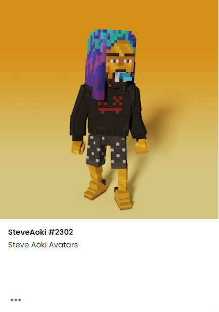 ✨I managed to get my first Gold avatar of Steve Aoki!!! I am overjoyed, I hope you too can experience these emotions with the playable NFTs on <a href="/TheSandboxGame/">The Sandbox</a> The Metaverse is Now <a href="/steveaoki/">Steve Aoki</a> #SadFam #NFT #Avatar #SteveAoki #Unique #NoLabel 🦄