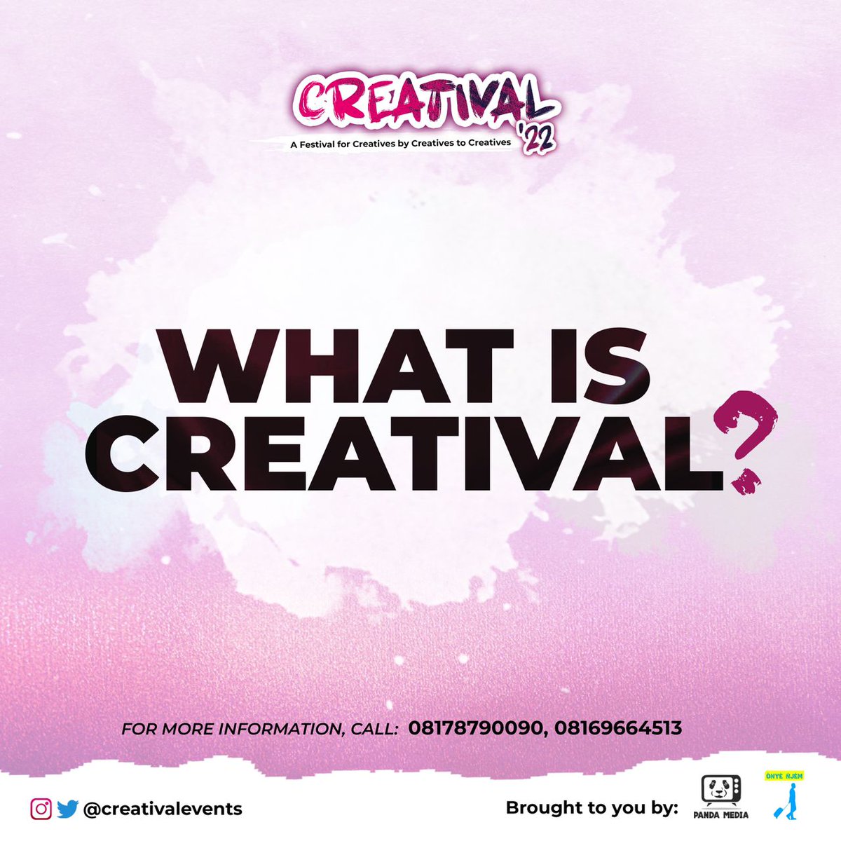 Favour80134146's tweet photo. If you’ve been wondering, what creatival could be, here’s a sneak peek into what to expect.
But it’s all of the above and more! An event no creative wants to miss!!!
#creatival #creatival22 #creatives #live #faqs https://t.co/IsXzIT0Qg9 https://t.co/FdJPTBKpt0