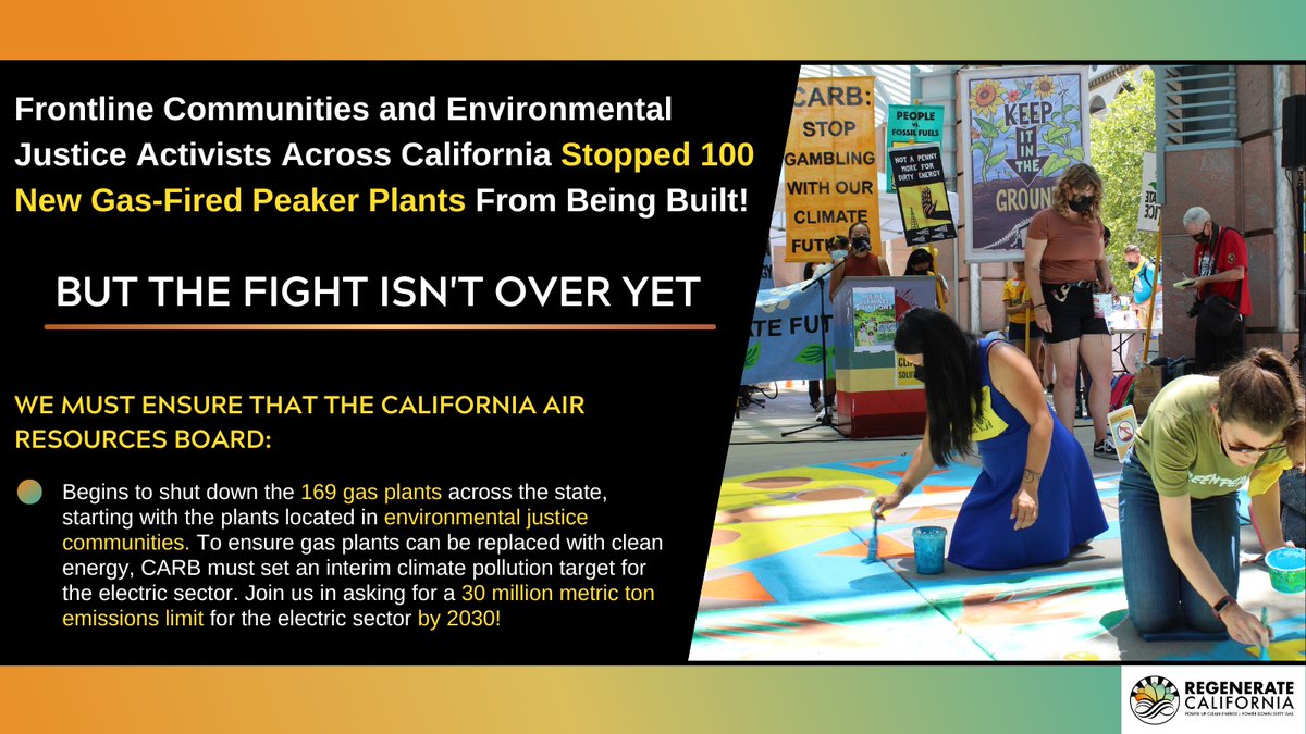 Regenerate California (@regenerateca) on Twitter photo Re: Gov. <a href="/GavinNewsom/">Gavin Newsom</a> emergency proclamation on heat dome. We call on <a href="/AirResources/">CARB</a> to plan for retirement of toxic unreliable gas plants & make room for clean energy in the 2022 Scoping Plan, the roadmap to meet CA climate goals (thread)š
MEDIA RELEASE:
regeneratecalifornia.org/environmental-⦠Re: Gov. <a href="/GavinNewsom/">Gavin Newsom</a> emergency proclamation on heat dome. We call on <a href="/AirResources/">CARB</a> to plan for retirement of toxic unreliable gas plants & make room for clean energy in the 2022 Scoping Plan, the roadmap to meet CA climate goals (thread)š
MEDIA RELEASE:
regeneratecalifornia.org/environmental-ā¦