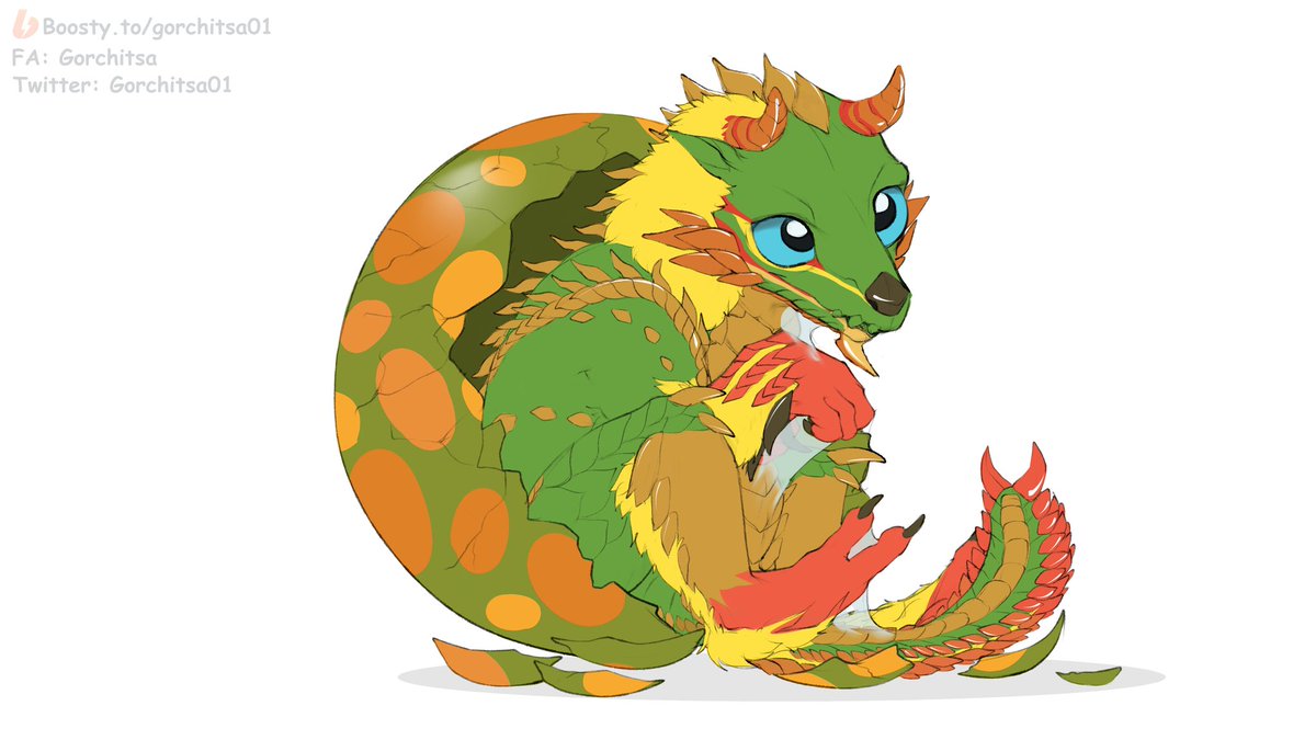 TLordToril's tweet photo. A hatchling Toril by @Gorchitsa01! https://t.co/8a47pviPRA