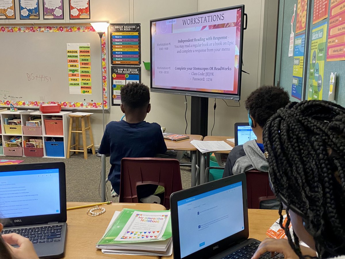 Having a workstation menu helps readers know what is expected of them while their teacher is reading with other students. Clear structures &amp; routines promote self-management &amp; self-reliance. Great job <a href="/Oaks4th/">Oaks 4th grade</a> Ms. Baade!! <a href="/HumbleISD_OE/">Oaks Elementary</a> <a href="/HumbleISD_PL/">Humble ISD PL</a> <a href="/Humble_ElemELA/">Humble ISD Elementary ELA</a>
