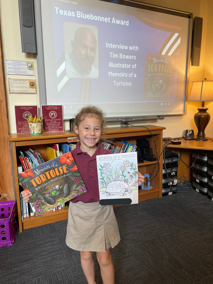 ibmisstitus's tweet image. “Memoirs of a Tortoise” by @DevinScillian is a truly beautiful story! G3 students loved reading this powerful book, hearing from illustrator Tim Bowers, &amp;amp; reflecting on what they would include in their own memoirs💜📚 #waexcels #wabradleylibrary @TXLA