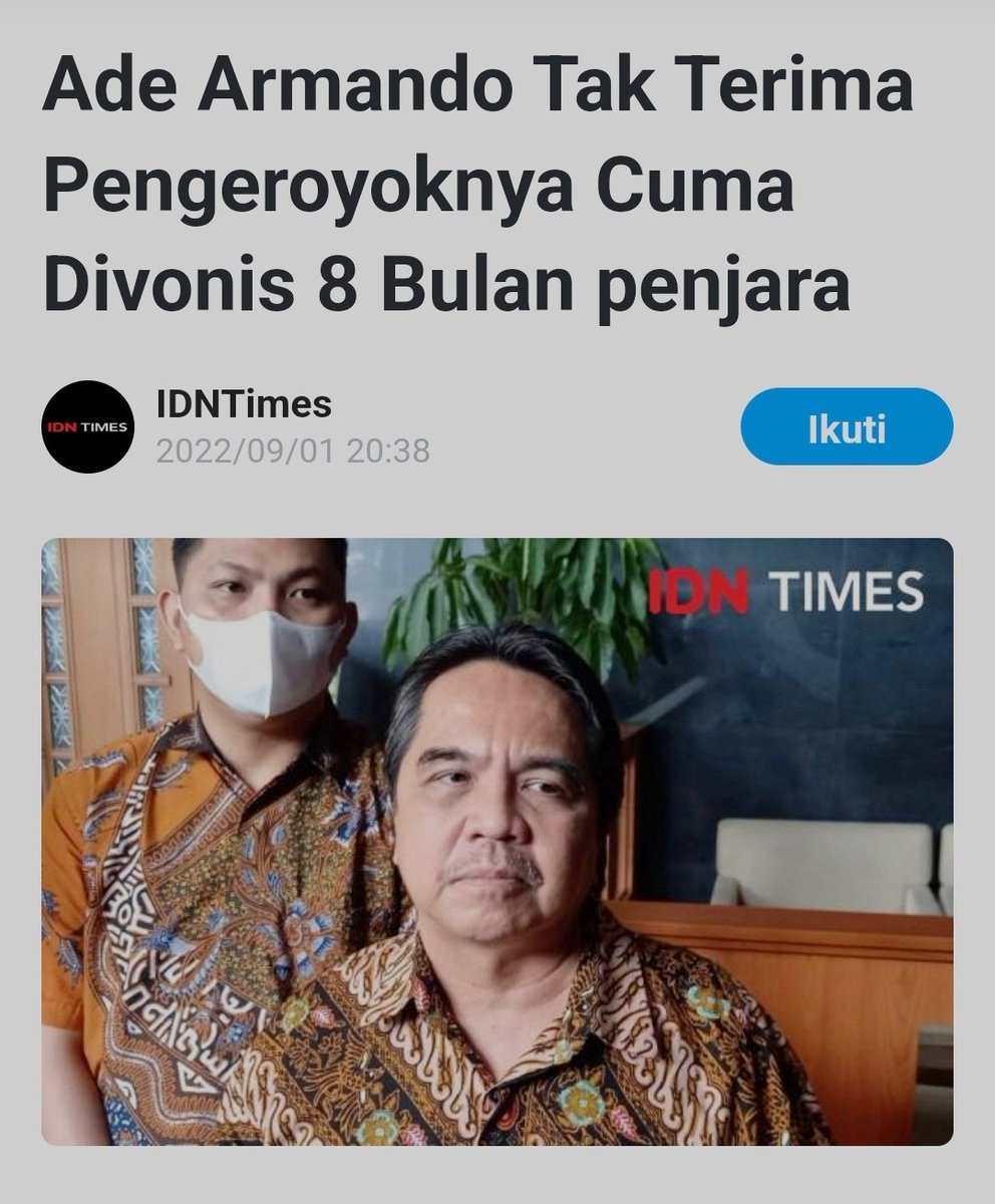 SltorkNet's tweet photo. Enak betul gebuki orang hampir kehilangan nyawa &amp; dipermalukan cuma divonis hukuman 8 bulan penjara...ya bgmn lagi kynya para hakimnya kdrun semua.🙄 https://t.co/6w4efR6DJ7