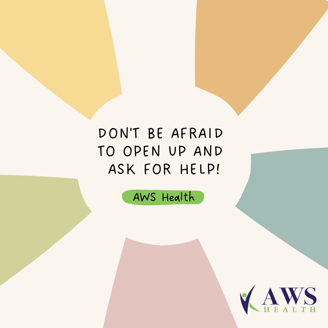 GAGANDEEPGOYAL3's tweet photo. Don't be afraid to open up and ask for help when it comes to your mental health! βοΈ
#mentalhealth #awshealth #health #aws #positive https://t.co/xlGurBIlad