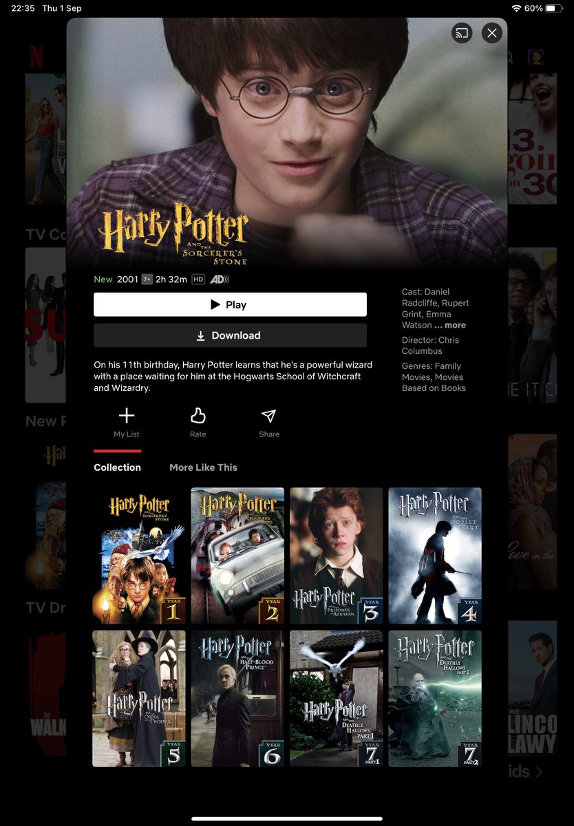 harry potter เข้า netflix ที่จอร์แดนแล้ว ในวันที่ 1 กันยายน เปิดเทอมฮอกวอร์ตพอดี เข้าครบทุกภาคเลย ฮือ ดีใจมาก🥹🤍