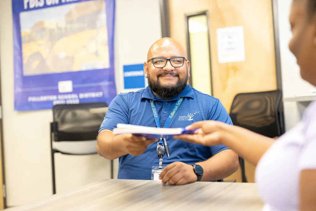FullertonSD's tweet photo. Transportation office check-in! We could go nowhere without you, office staff and trainers! #fsdlearns https://t.co/zmd2Jt7914