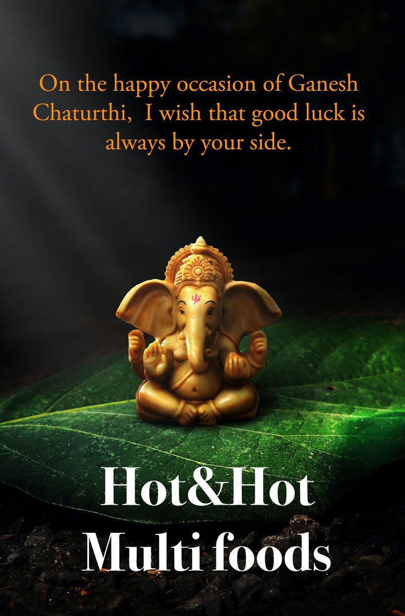 On the happy occasion  Ganesh Chaturthi, I wish that good Luck is always by your side, <a href="/hot_multi/">Hot & Hot Multi Foods</a> <a href="/PrakashDj1989/">Prakash Dj</a> @chfprakash