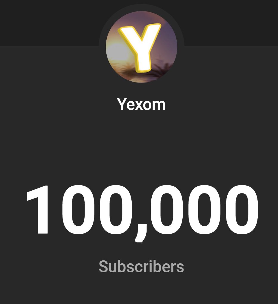 Yexom_'s tweet image. Huge.

Thanks to everyone who's subscribed and supported this journey!