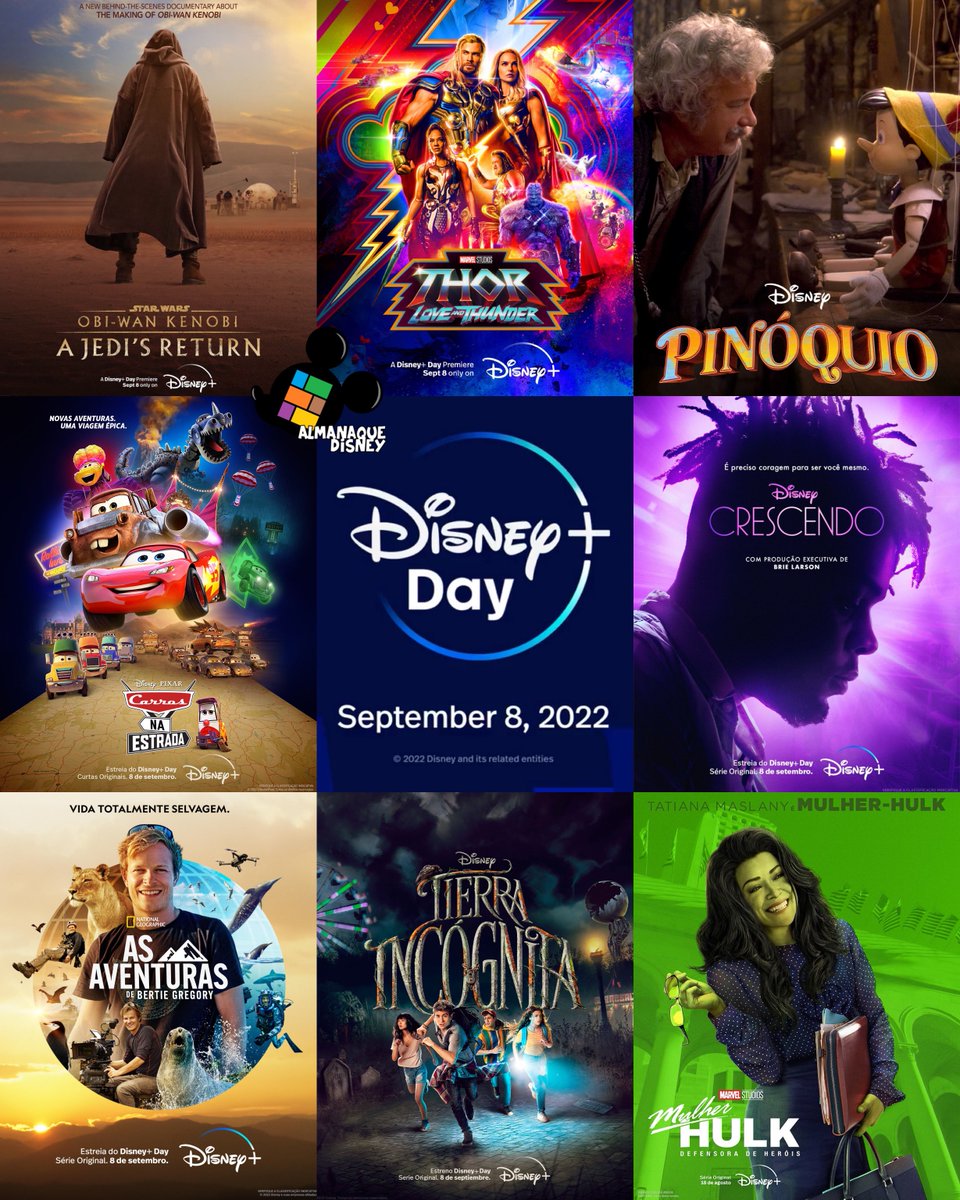 Almanaque Disney on Twitter "TODAS AS ESTREIAS DO DISNEY PLUS DAY 2022