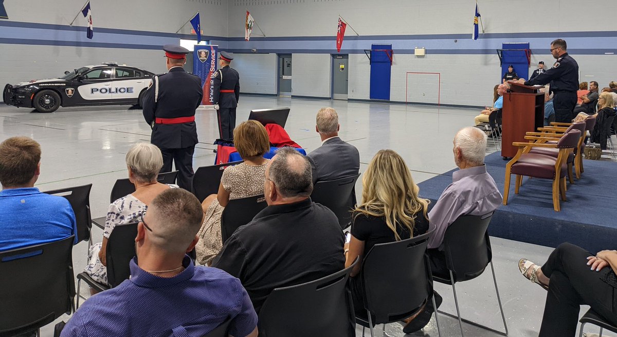 Tonight, after 3 months of intense training <a href="/opcva/">OPC</a> &amp; being away from family &amp; friends, WPS is proud to present our newest Constables with badges and formally welcome them to the family! A special moment as we gather with loved ones and celebrate their hard work.
#HonourInService