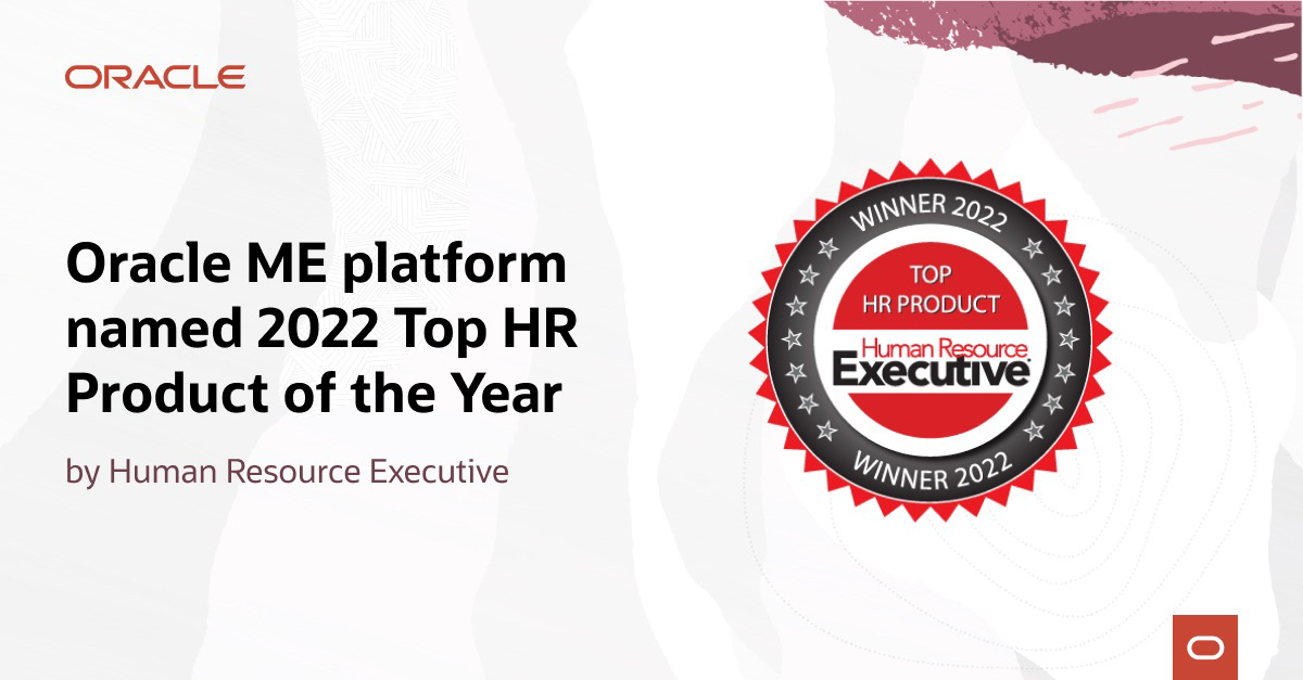 See why <a href="/HRExecMag/">HR Executive Magazine</a> named <a href="/Oracle/">Oracle</a> ME a 2022 Top #HR Product of the Year! social.ora.cl/6015MJhSU