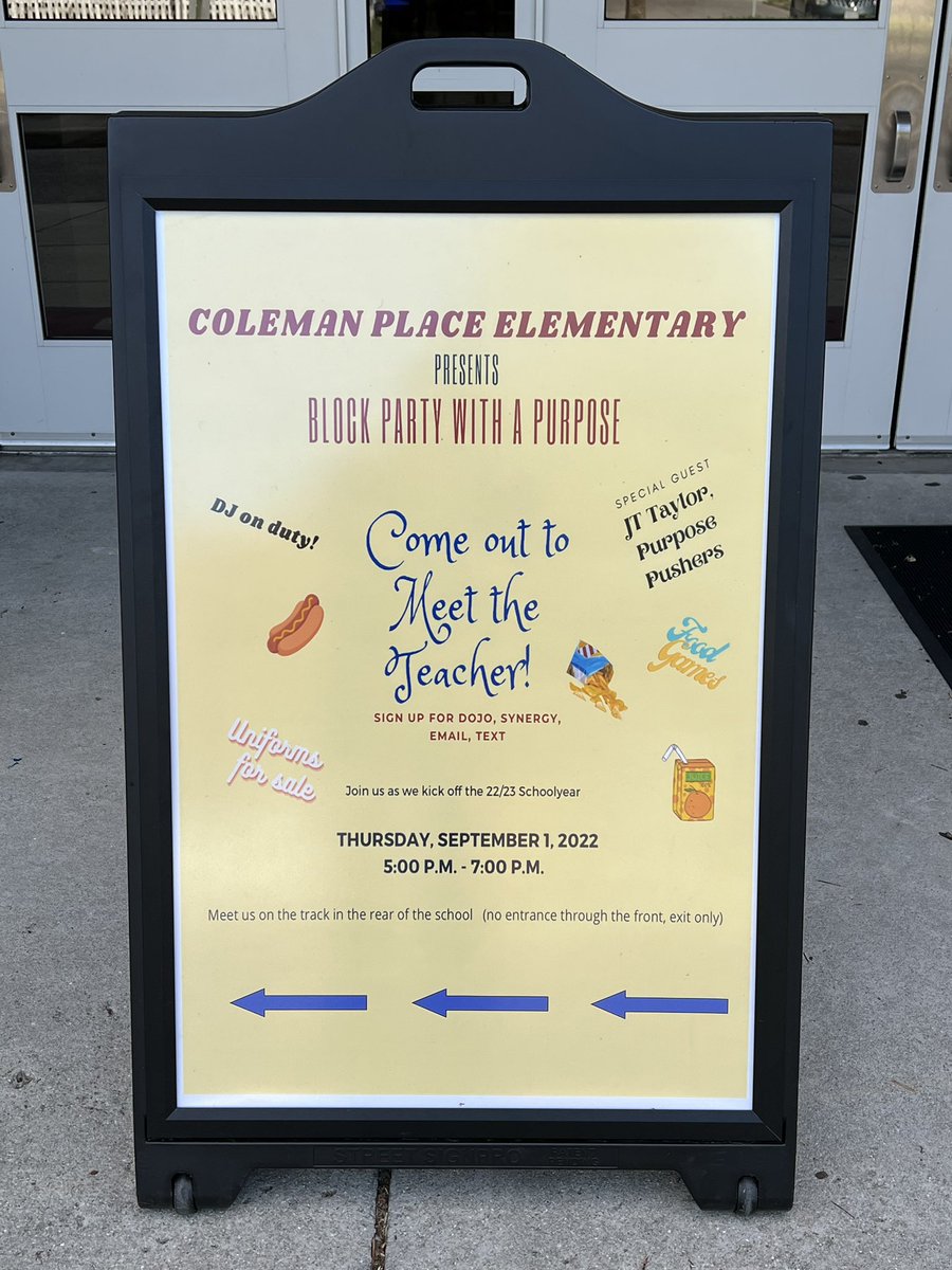 purposepushers's tweet photo. Shoutout to Dr. Tatem @ColemanPlaceES for organizing an amazing parent and family engagement experience! We re-branded the event as a "Block Party with a Purpose!" Food, games, music, dancing, and a moment of inspiration for families! How often do schools pour into families? https://t.co/NFGIvZeqOz
