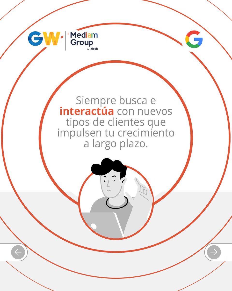 MediamGroup's tweet photo. Las buenas campañas se diferencian del resto en un solo punto: qué tan bien la empresa y los anunciantes entienden el valor de un cliente. Reserva una parte de tu presupuesto para buscar nuevos perfiles de clientes que impulsen tu crecimiento a largo plazo.
#GoogleWeekbyMediam https://t.co/FUn3o9eC7o