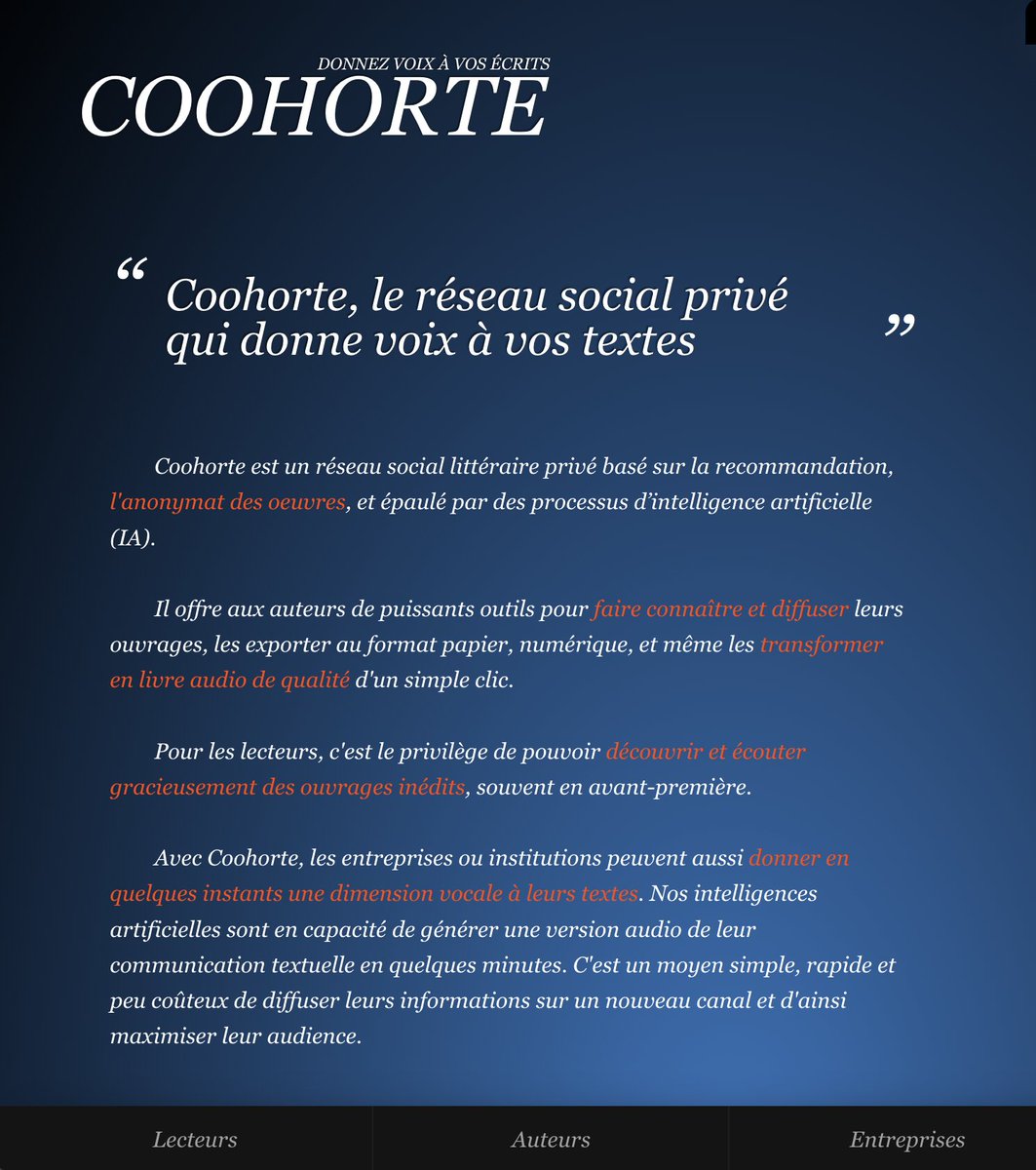 Coohorte tweet media