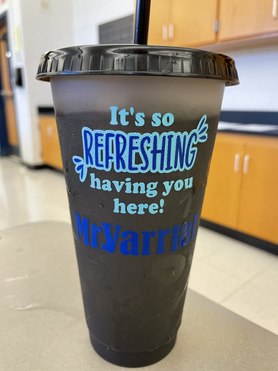 So happy to start year 21 as a Spanish teacher <a href="/MarlboroHSinNJ/">Marlboro HS Mustangs</a>. Felt great to be welcomed back with an ice cold water in a personalized cup courtesy of our amazing supervisor <a href="/OkersonCalc/">Jennifer Okerson</a>. #theregional @FRHSDSup