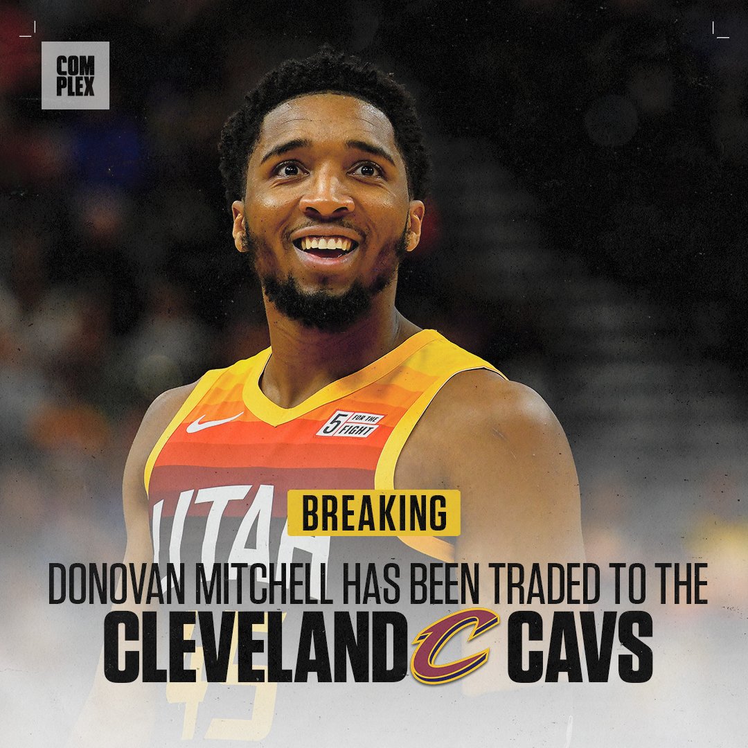 ComplexSports's tweet photo. DONOVAN MITCHELL TO CLEVELAND https://t.co/1JvUGH2DWf