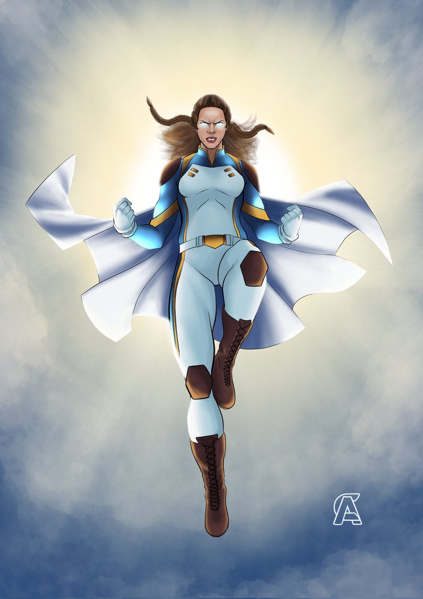 Cris_Arriagada's tweet photo. Finished illustration of an express commission on a character called "Insuperable" from a Chilean comic 🇨🇱
#Comic
#Illustration
#comisionart
#comision
#Portrait
#DigitalComposite https://t.co/Xcd86TY0QW