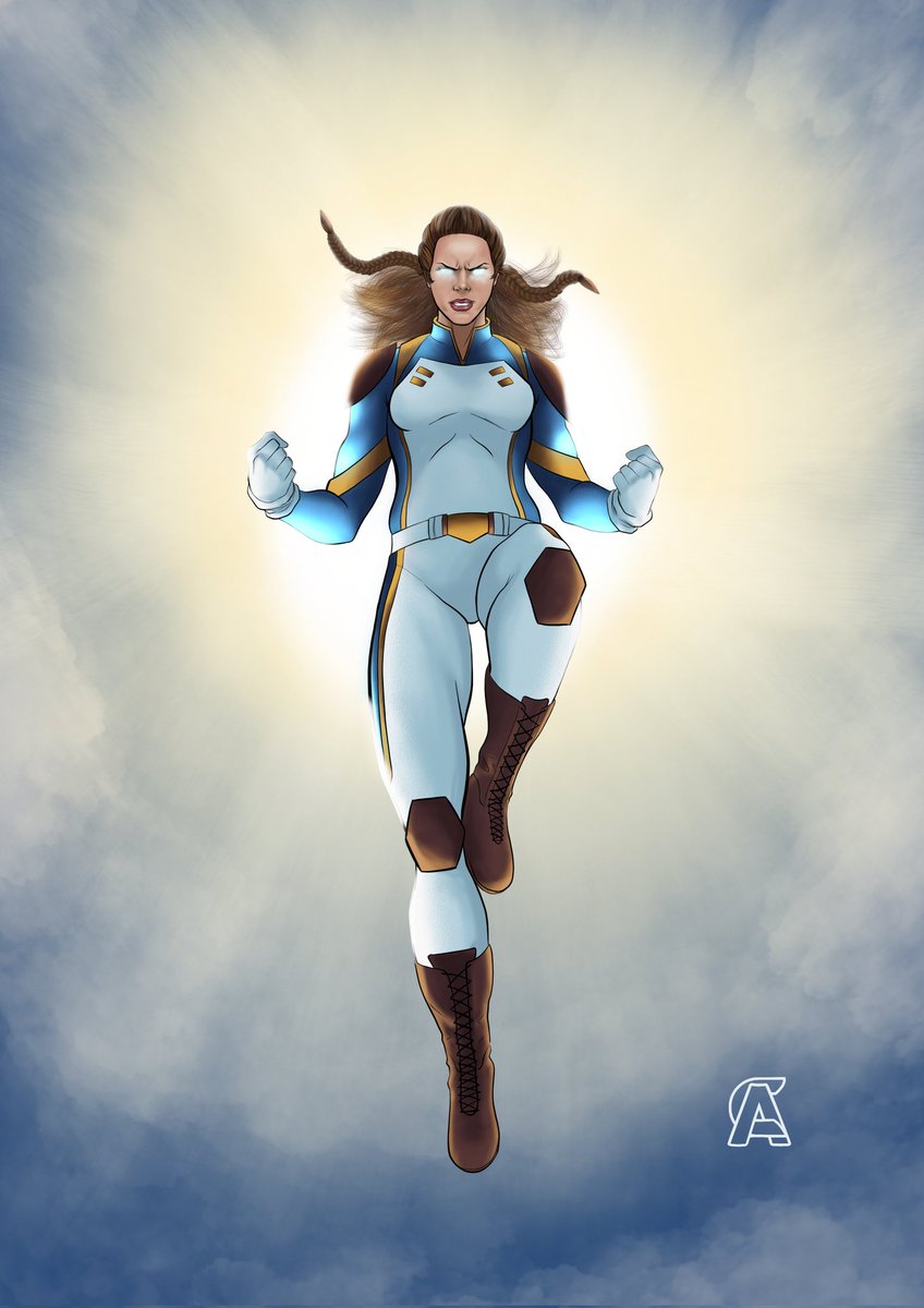 Cris_Arriagada's tweet photo. Finished illustration of an express commission on a character called "Insuperable" from a Chilean comic 🇨🇱
#Comic
#Illustration
#comisionart
#comision
#Portrait
#DigitalComposite https://t.co/Xcd86TY0QW