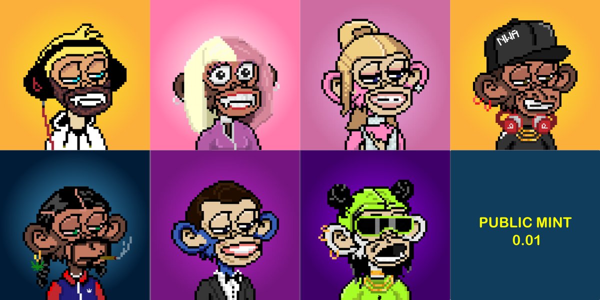 #NFTCommmunity #NFT #NFTGiveaways #OpenSeaNFT #nftcollector #FreeMint #mint #Apeixel #nft #nfts #nftmint #NFTdrops #nftfreemint #nftarti̇st #NFTJapan #NFTProject #NFTdropoff 

Public mint active 

Mint set at 0.01

Link in bio
