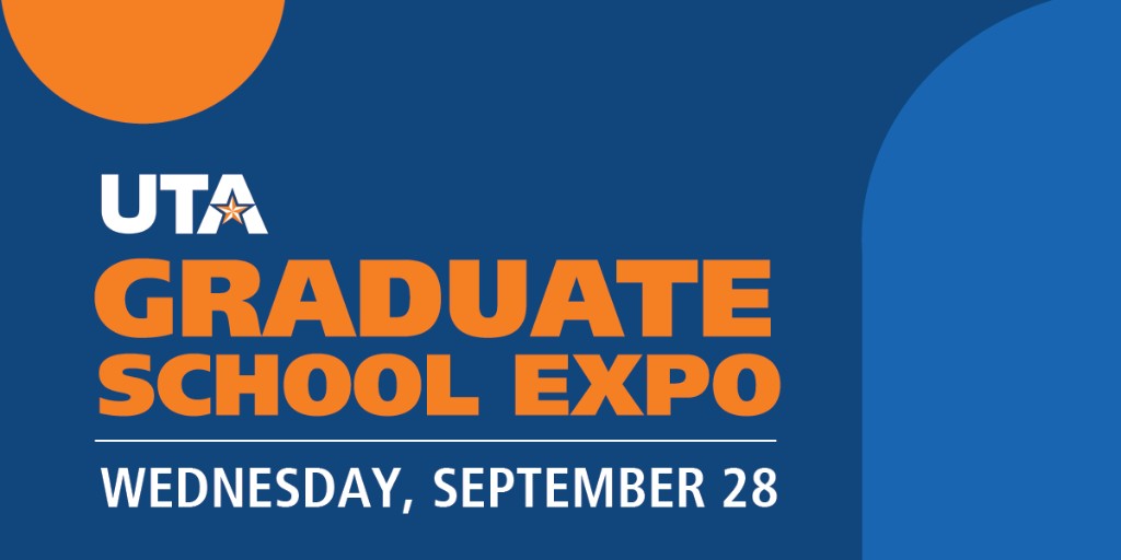 UTA_Admissions's tweet photo. Thinking about graduate school? Join us at Graduate School Expo! This is a FREE event for UTA students that are considering graduate or professional school. π
#MaverickMade #GradSchoolExpo https://t.co/2yX30hcrJ2