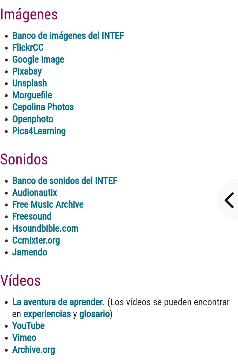 Mariaglezben's tweet photo. ❓️Dónde busco❓️❓️
🖼Imágenes
🎶Sonidos 
📹Vídeos 
Con licencias para utilizar con mi alumanado e incluir en mis #recursoseducativos

👇Recopilación de REPOSITORIOS de @educaINTEF (filtrar licencias CC)
🔗https://t.co/DOayVIZbbC
#competenciadigitaldocente #MRCDD #compdigedu https://t.co/6LPdUF5x0X